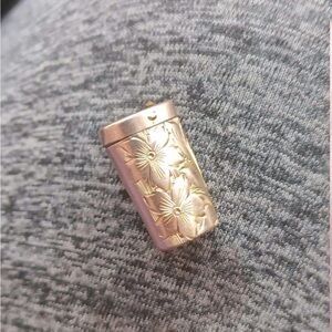 Antique Victorian 1910 to 1920 Gold Canister Pendant